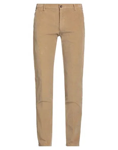 Berwich Man Pants Camel Size 40 Cotton, Rayon, Elastane In Brown