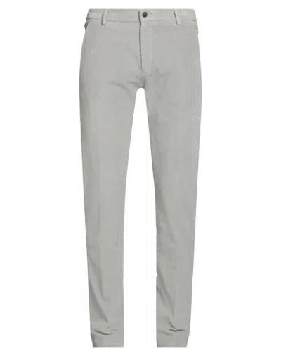 Berwich Man Pants Light Grey Size 40 Cotton, Rayon, Elastane In Green