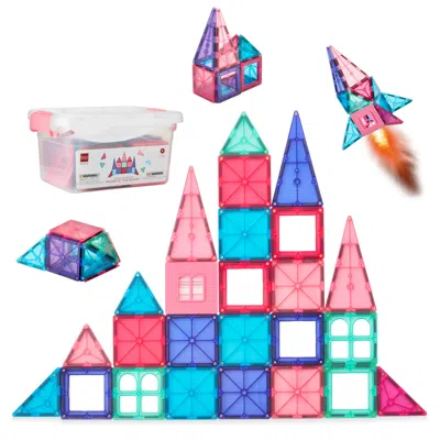Best Choice Products 32-piece Kids Magnetic Tiles Set, Educational Building Stem Toy W/ Case In Multi