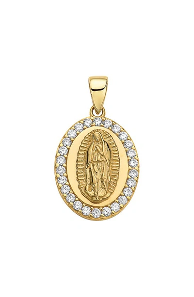 Best Silver 14k Gold Our Lady Of Guadalupe Cz Medallion Pendant