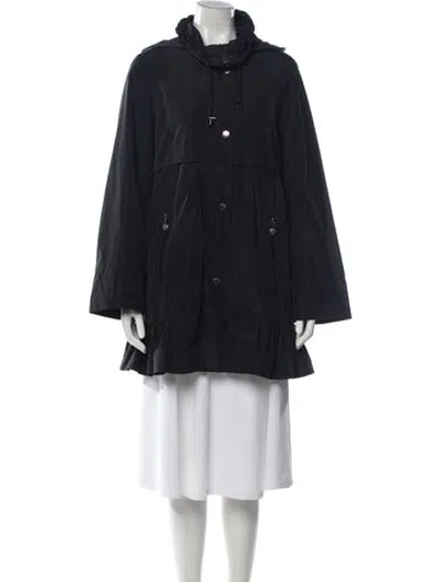 Pre-owned Betsey Johnson Coat In Black/blue