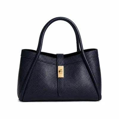 Betsy & Floss Women's Adria Leather Handbag -navy Blue