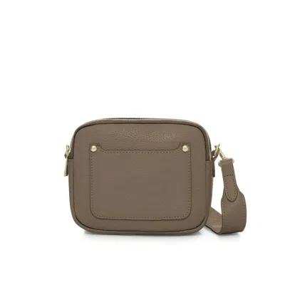 Betsy & Floss Women's Neutrals Sienna Crossbody Bag - Dark Taupe In Black/yellow