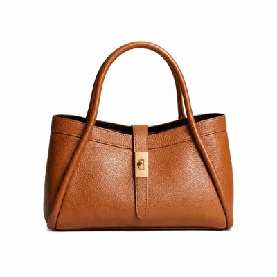 Betsy & Floss Women's Orange Adria Leather Handbag - Tan