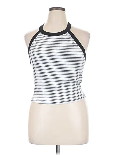 Pre-owned Better / Together Tank Top Silver Halter Neckline Tops