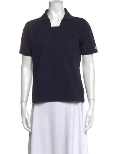 Pre-owned Bevza Short Sleeve Polo In Blue