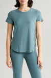 Beyond Yoga On The Down Low T-shirt In Storm Heather