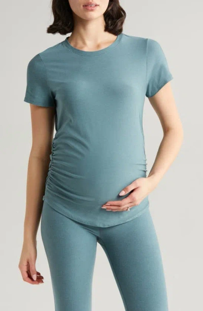 Beyond Yoga One & Only Featherweight Maternity T-shirt In Storm Heather