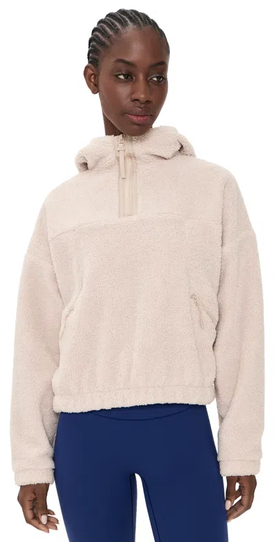 Beyond Yoga Unity Quarter Zip Hoodie Riverbed In White