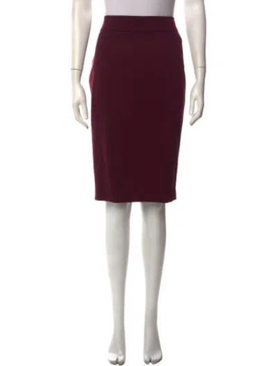 Pre-owned Bgl Knee-length Skirt In Burgundy