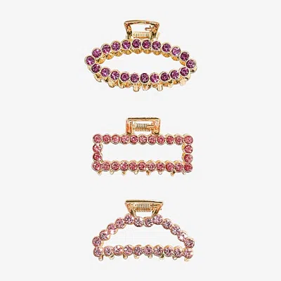 Bijoux Bar 3-pc. Hair Clip In Pink