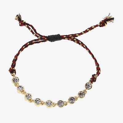 Bijoux Bar Womens Glass Strand Bracelet In Multi
