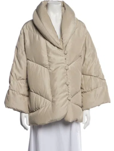 Pre-owned Bill Blass Vintage 1980's Down Jacket In Neutrals