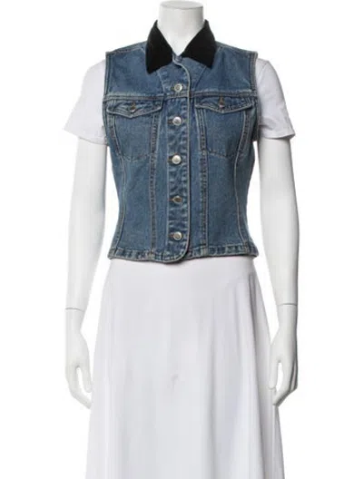 Pre-owned Bill Blass Vintage 1990's Denim Jacket In Blue