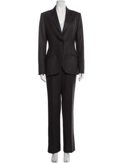 Pre-owned Bill Blass Vintage 1990's Pantsuit In Brown