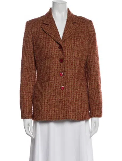 Pre-owned Bill Blass Vintage Late 1990's - Early 2000's Blazer In Orange