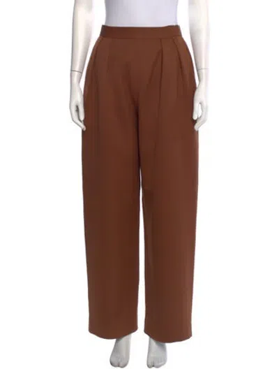 Pre-owned Bill Blass Vintage Wide Leg Pants In Brown