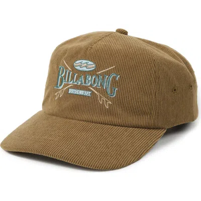 Billabong Crossboards Baseball Cap In Brown