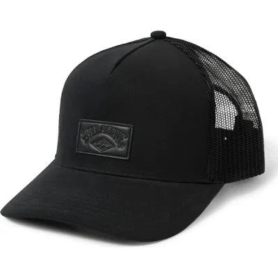 Billabong Stacked Trucker Baseball Cap In Black