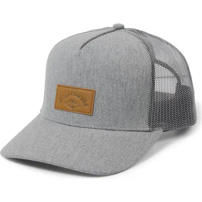 Billabong Stacked Trucker Baseball Cap In Gray