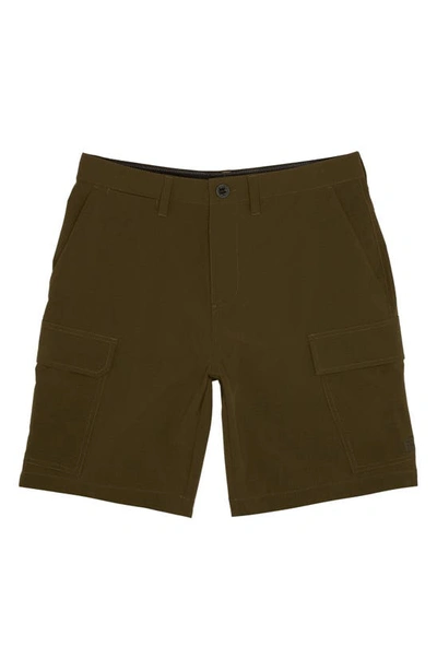 Billabong Surftrek Transport Cargo Shorts In Military