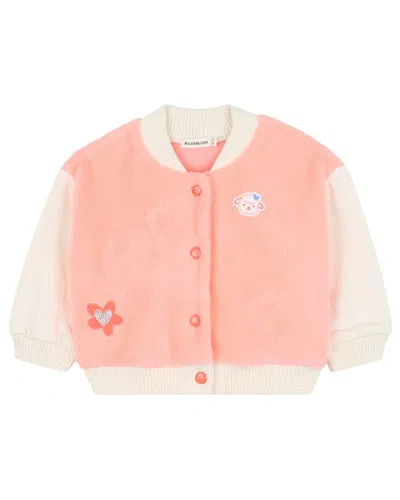 Billieblush Fleece Cardigan In Orange