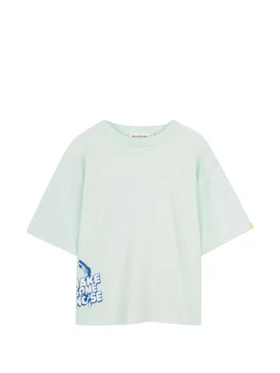 Billieblush Kids' Shark-print T-shirt In Green