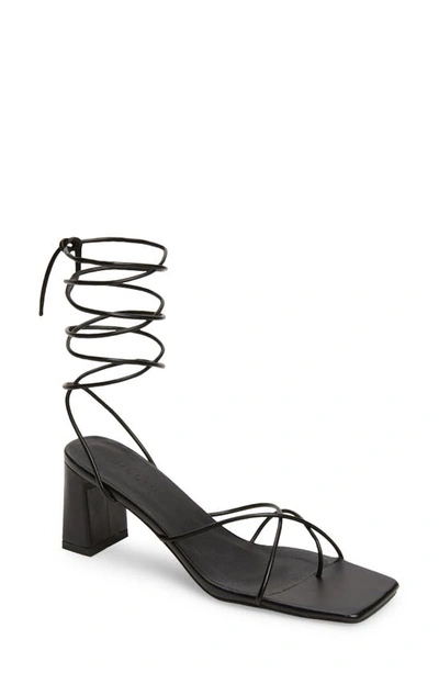 Billini Issa Ankle Tie Sandal In Black