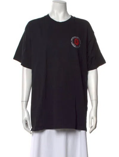 Pre-owned Billionaire Boys Club Graphic Print Crew Neck T-shirt In Black