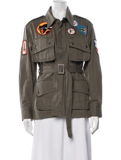Pre-owned Billionaire Boys Club Graphic Print Utility Jacket In Green