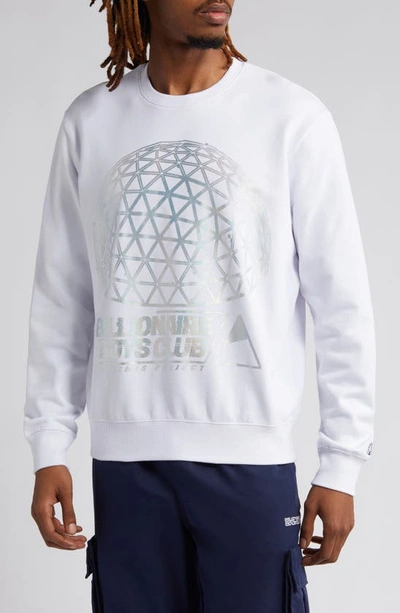 Billionaire Boys Club Quantum Graphic Sweatshirt In White