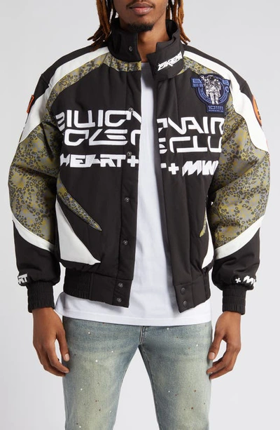 Billionaire Boys Club Space Suit Oversize Racer Jacket In Black