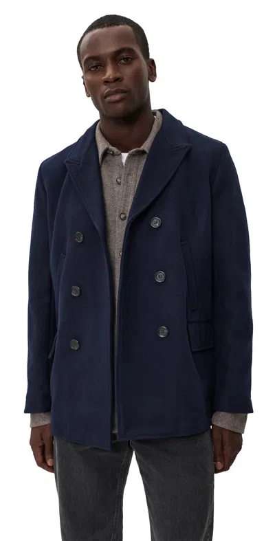 Billy Reid Bond Peacoat Navy In Blue