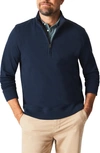 Billy Reid Cullman Half Zip In Navy