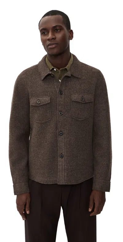 Billy Reid Mckenzie Jacket Dark Brown Heather