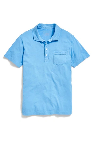 Billy Reid Pensacola Organic Cotton Polo In French Blue