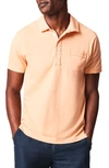 Billy Reid Pensacola Organic Cotton Polo In Orange