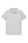 Billy Reid Pique Pensacola Polo In Silver