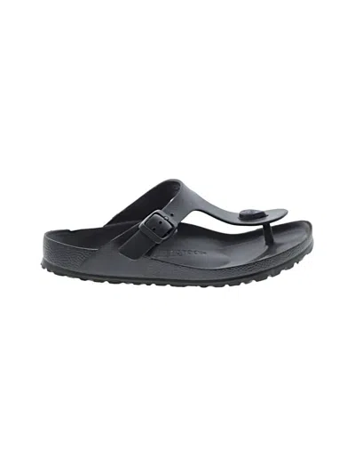 Pre-owned Birkenstock Flip Flops In Black