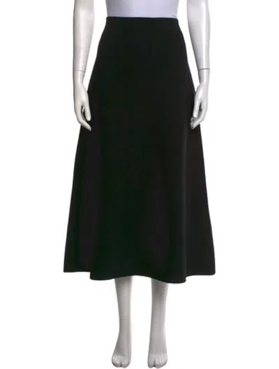 Pre-owned Birrot Midi Length Skirt In Black