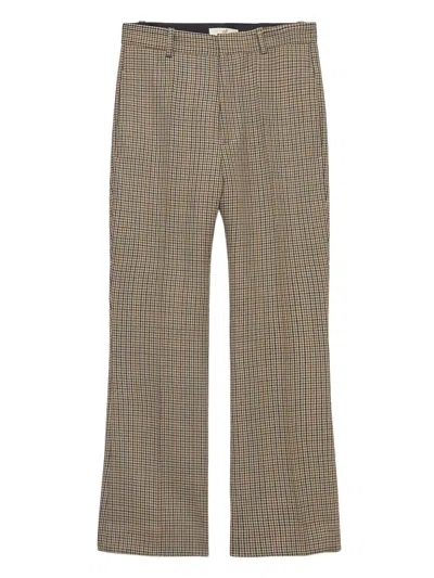 Bite Studios Credo Houndstooth-check Trousers In Animal Print