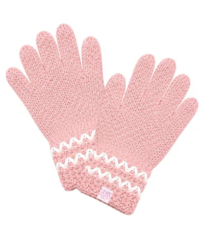 Bits & Bows Kids' Knit Gloves In Pink