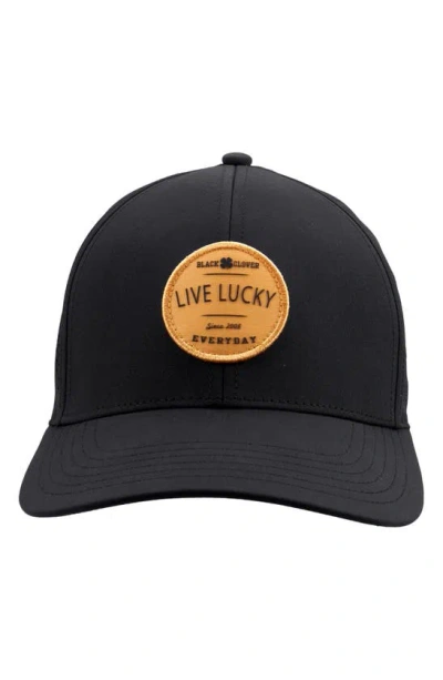 Black Clover Dual Luck Snapback Trucker Hat In Black