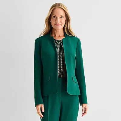 Black Label By Evan Picone Womens Classic Fit Suit Jacket In Multi