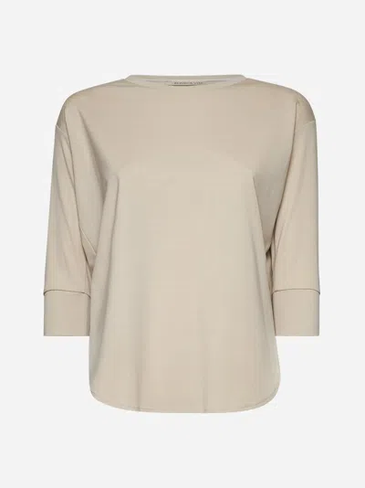 Blanca Vita Beige Jersey Tandria T-shirt
