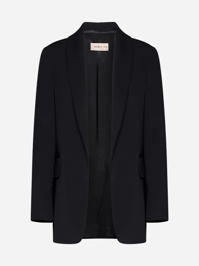 Blanca Vita Black Cady Gesne Blazer