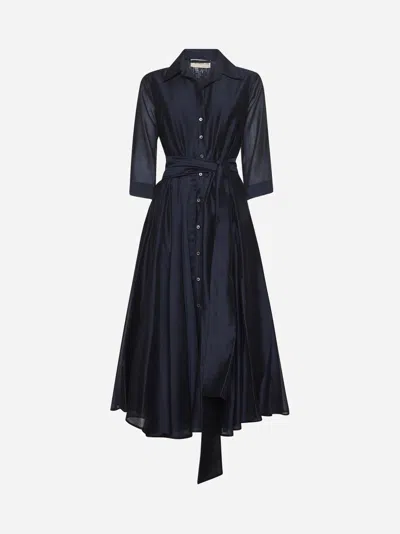 Blanca Vita Blue Muslin Allia Midi Shirtdress