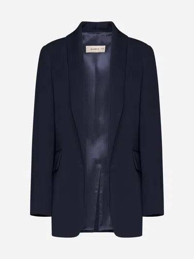 Blanca Vita Gesne Oversized Blazer In Blue