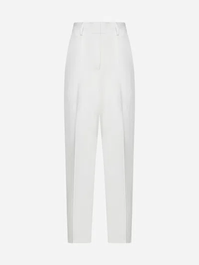 Blanca Vita Pelargy Viscose Trousers In White