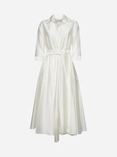 Blanca Vita White Muslin Allia Midi Shirtdress